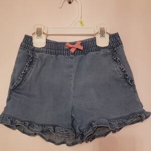 Boden Blue Kids Shorts with Pink Bow 🤍